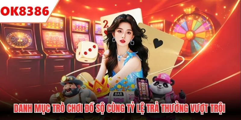 Danh mục trò chơi đồ sộ cùng tỷ lệ trả thưởng vượt trội 